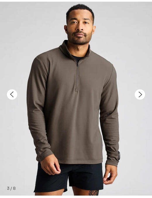 1U1U  半拉链速干衣 半高领长袖T恤运动衫 CX209 商品图2