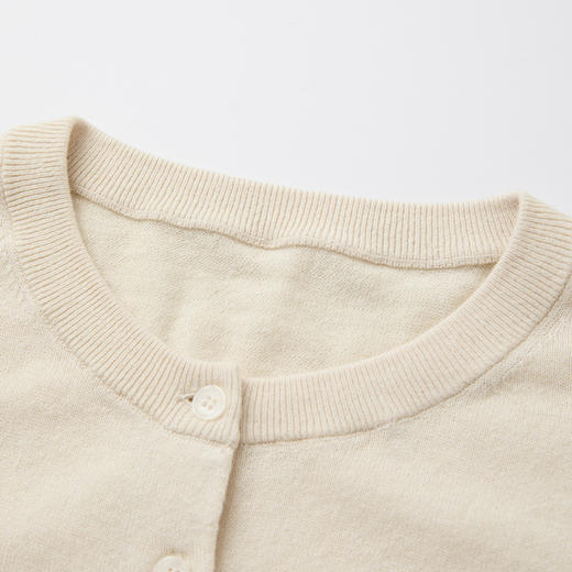 ROMI STUDIO“温柔素雅”16针纯棉轻盈罗纹圆领开衫外套 RWCRSG3727 商品图2