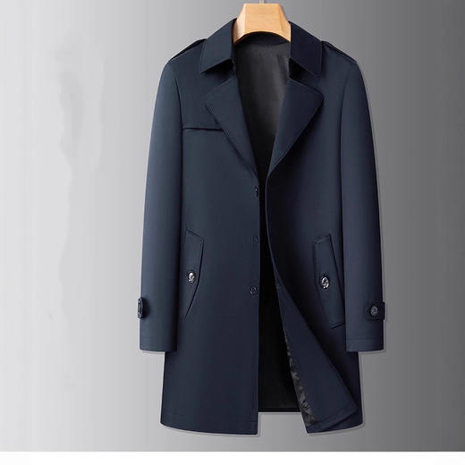 【DXS】大依优型大码男装长款风衣经典中长款夹克男士大码行政外套秋季新款肥佬 商品图7