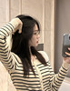 🔸 【翻领撞色条纹精纺针织开衫HJZXZ153】初秋来袭🔥法式双股精纺羊毛开衫！白*鹿同款❗慵懒风针织开衫❗私服专场 品味满满 品质从没输过! 商品缩略图2