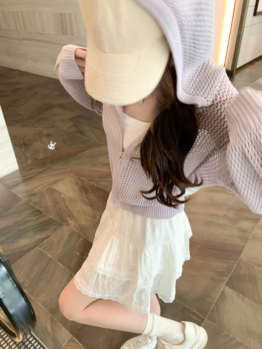 【149元任选2件】最后一波现货！韩系镂空防晒连帽针织开衫 商品图13