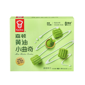 嘉顿黄油曲奇饼抹茶牛乳味190g  22222466