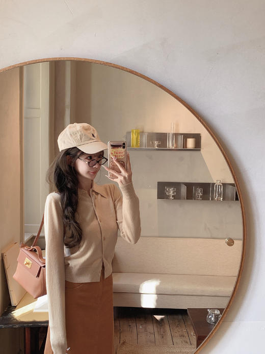 金蘑菇菇 丹麦假期 阿miu polo开衫组 / 100羊毛早秋时髦知识分子 商品图2