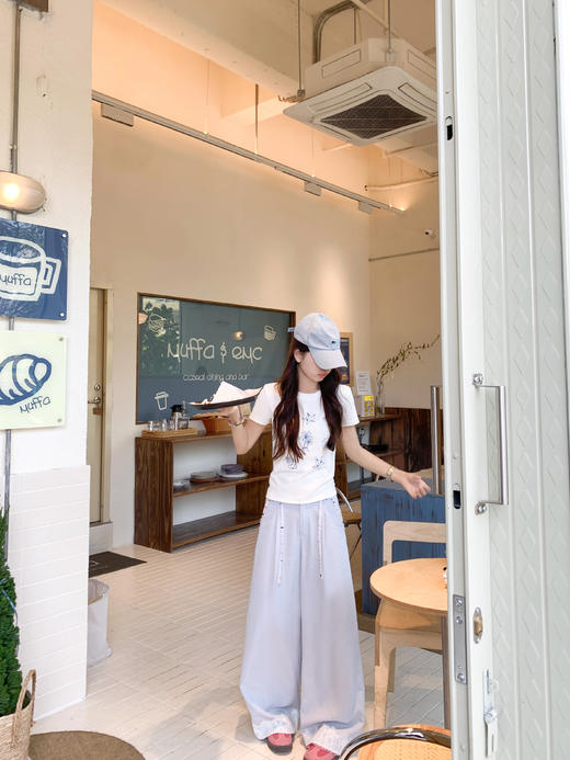 【169元任选2件】最后一波现货！小众甜美宽松抽绳百搭阔腿裤 商品图12