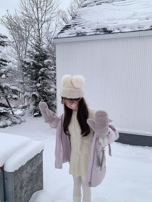 金蘑菇菇  少女时期·全羊毛手作绞花/100wool 少女老钱开衫 商品图1