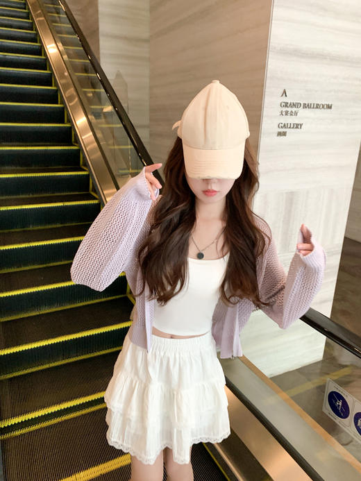 【149元任选2件】最后一波现货！韩系镂空防晒连帽针织开衫 商品图7