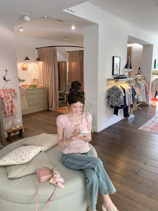 金蘑菇菇 fifi的少女时代 / 招牌法式top 自然系少女感 商品图2