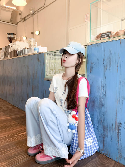 【169元任选2件】最后一波现货！小众甜美宽松抽绳百搭阔腿裤 商品图8