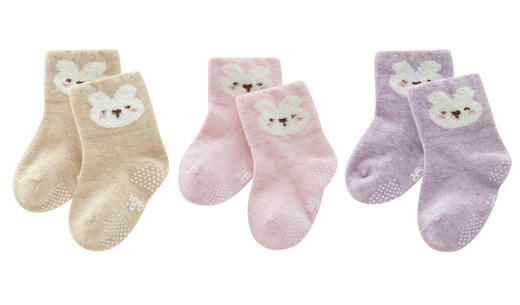 拉比配饰类i5萌萌抑菌短袜（3双装）LYED103721 商品图8