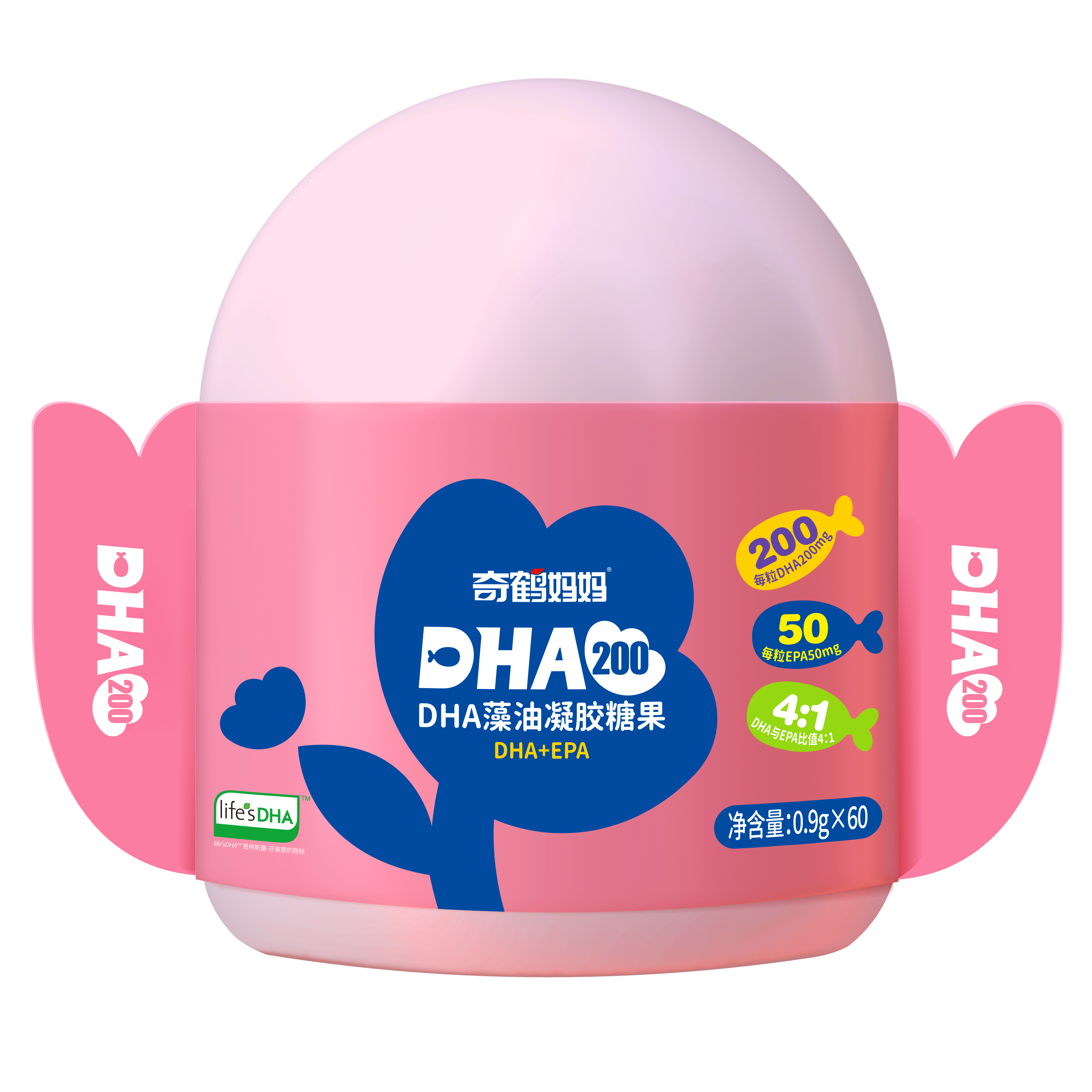 【奇鹤】DHA藻油凝胶糖果200mg