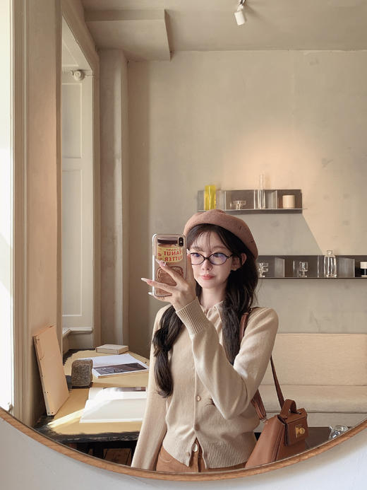 金蘑菇菇 丹麦假期 阿miu polo开衫组 / 100羊毛早秋时髦知识分子 商品图9