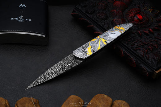 三希堂  现代刀系列  瑞鹤祥龙  未开刃 商品图0