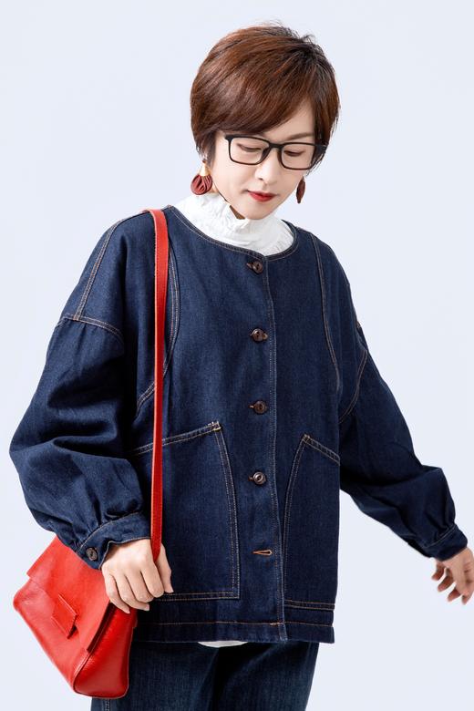 复古水洗牛仔夹克 商品图0