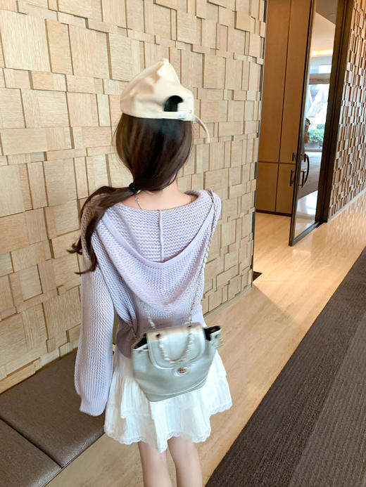 【149元任选2件】最后一波现货！韩系镂空防晒连帽针织开衫 商品图9