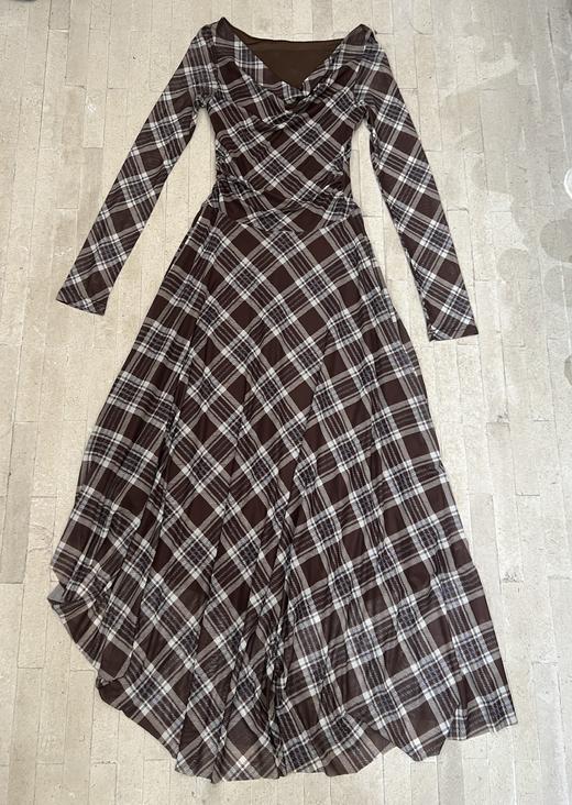 【门店同款】ENJOY秋季“光阴序语”都市牧游格纹裙 164993070 商品图0