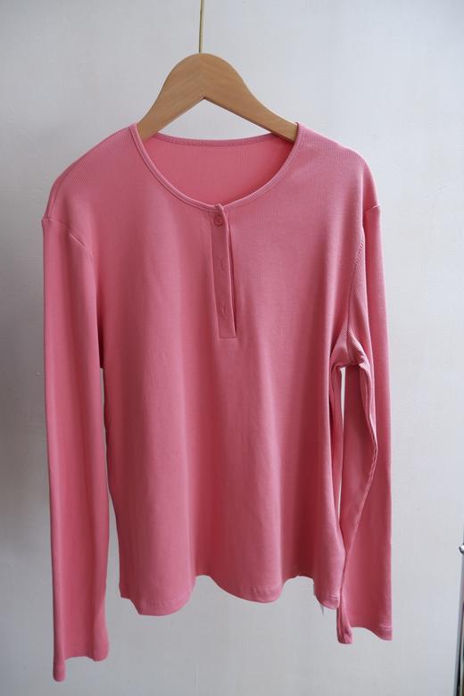 直发【JS3692836 】进口优可丝~ 树莓粉长袖气质针织衫上衣 商品图8