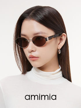 【单向好物推荐 】amimia·RICH 椭圆钛金属太阳镜