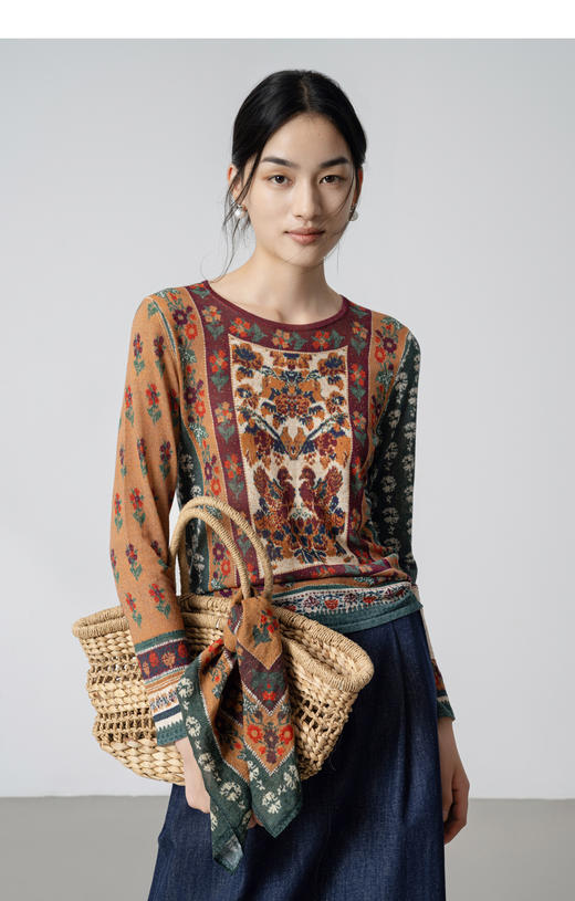 【林栖设计小店】【植物染】（现货）真丝丝巾草木染拓印2025秋季新款桑蚕丝方巾女2953047 商品图8