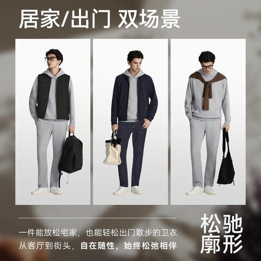 秋冬针织保暖可再生毛圈套头帽衫卫衣-LH04-04 商品图8