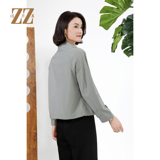 佐尔美百搭时尚通勤短款休闲显瘦潮流上衣外套女M51FD03 商品图4