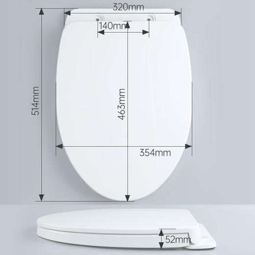 【10件起订】TOTO原装马桶盖TC400CVK-1加厚缓降盖854/886V形通用缓冲坐便盖(10) TC400CVK-1原装缓降盖V形通用 商品图4
