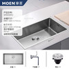 摩恩新款水槽小R角不锈钢台上台下台中大单槽【门店新款仿手工槽SK63331D 商品缩略图0