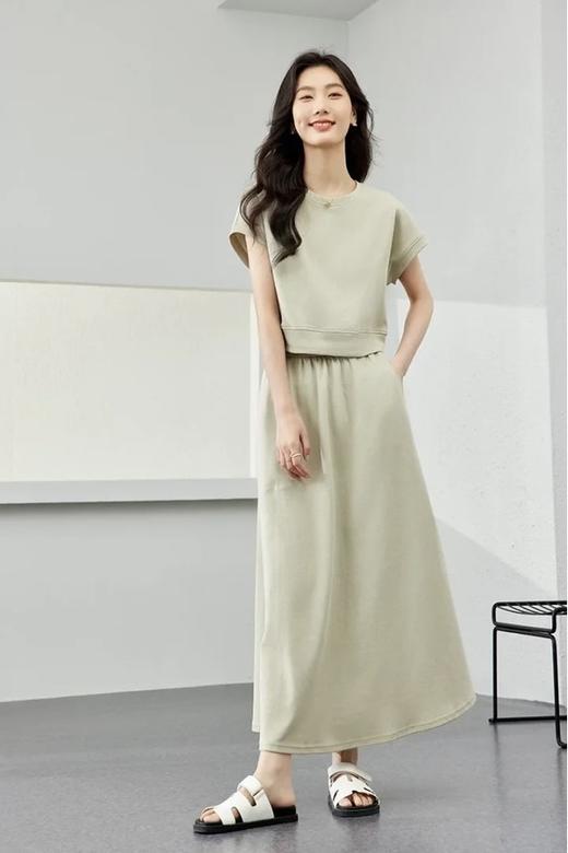 VIMLY/梵希蔓 清新休闲气质短袖两件套装 21205 商品图5