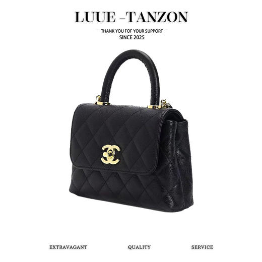 香奈儿 24k  秋冬系列  黑色手拿斜挎包（LZ） 商品图0