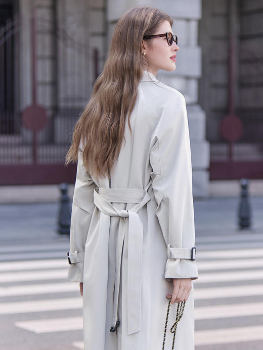 【百图lulu定制】【英伦风衣】 通勤风  双排扣  风衣外套  大衣 商品图3