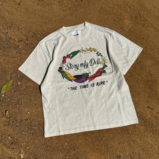 Story mfg GRATEFUL TEE 男女款有机棉复古中性圆领短袖T恤 商品图1