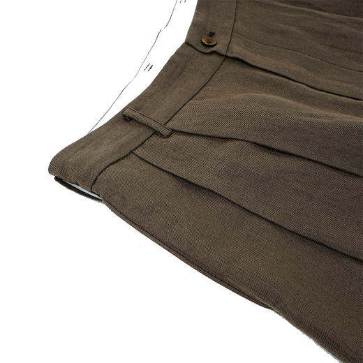 山也 郝 日晒亚麻阔腿中裤 商品图2