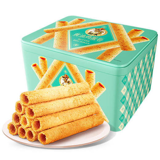 如水黄油鸡蛋卷铁盒480g 商品图0