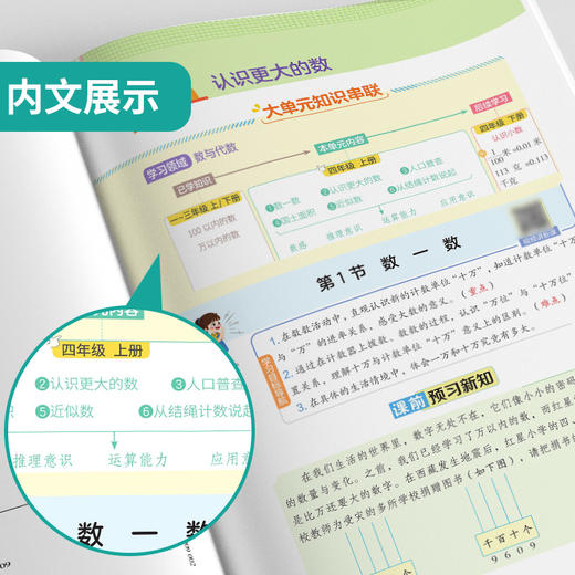 2025年秋 小学数学【北师大版】 四年级上册 实验班学霸笔记 4年级 商品图3