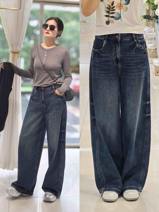 581809天丝棉直筒牛仔裤 商品图1