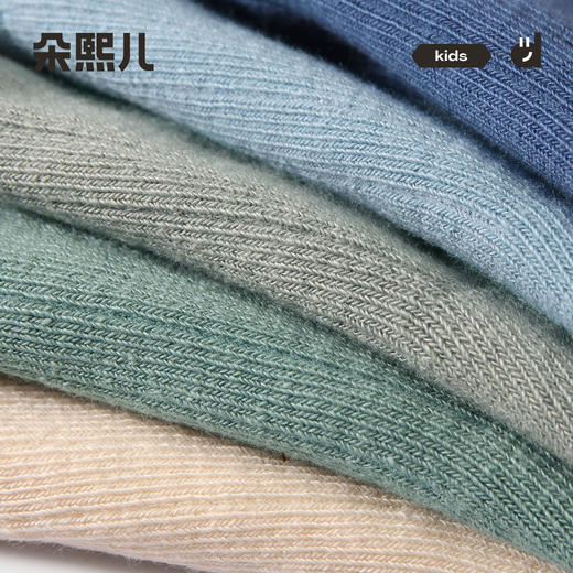 朵熙儿 儿童中筒袜宝宝棉袜春秋男童女童秋冬季学生保暖袜子5双装 商品图4