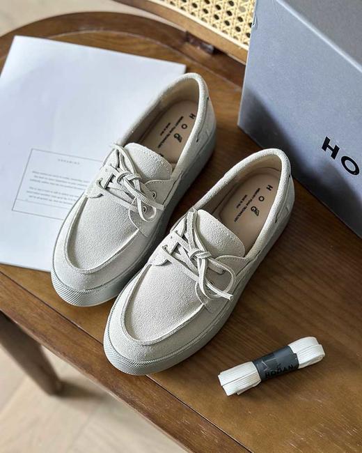 现货 THS-限时 霍根家 女士丝光牛反绒绑带渔夫鞋 4色 BZ1260 商品图4