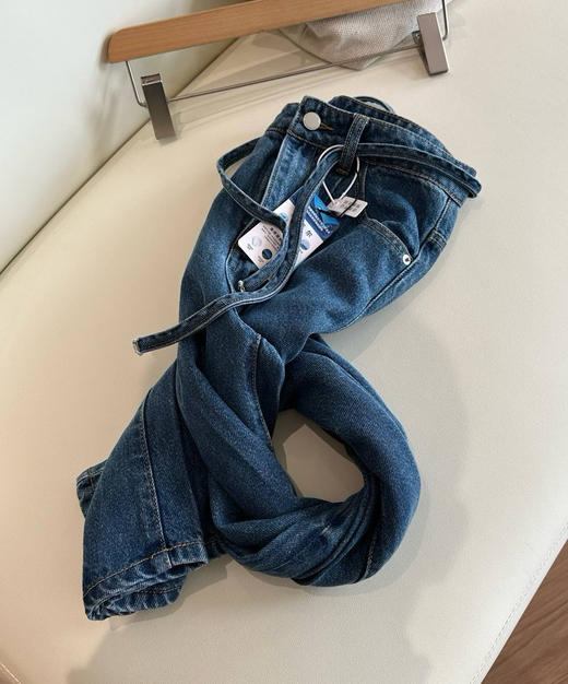 天丝牛仔裤拖地阔腿裤082006 商品图9