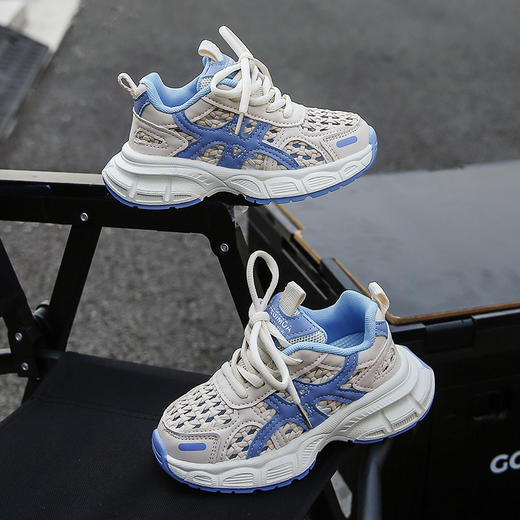 【时尚百搭！新款运动鞋】女童网面透气运动鞋夏季女孩老爹鞋中大童单网面透气单鞋。ra 商品图3