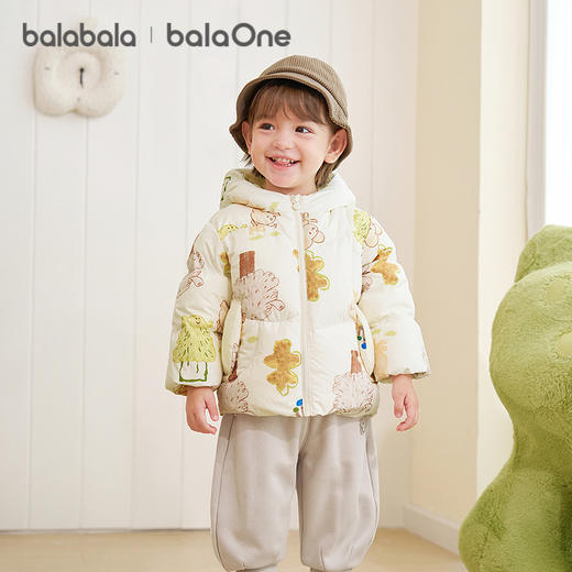 巴拉巴拉balaOne儿童羽绒服女童宝宝加厚保暖鹅绒服冬男童2025新 商品图0