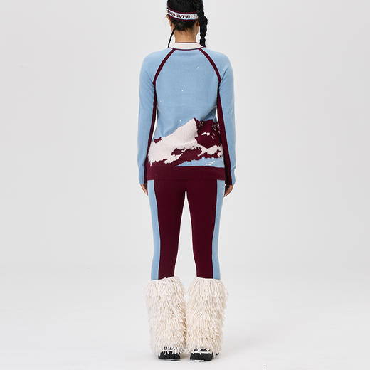 羊绒撞色紧身裤  SJF97K284N 商品图6