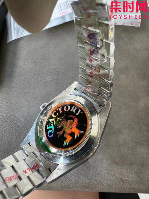 QF配重版 重量180克+ 劳力士星期日历型系列 日志40mm 白金黑冰糖DD 商品图7
