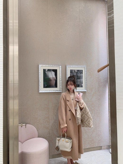 金蘑菇菇 懒人针织裙/ 极简慵懒宽松半高领毛衣裙 商品图5