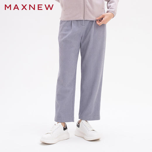 【门店同款】马恩MAXNEW女装灯芯绒长裤秋冬休闲直筒裤子加绒保暖 商品图3
