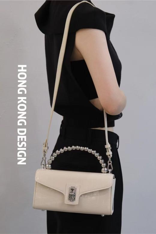 BQ073#鳄鱼纹方形牛皮单肩斜挎女包 商品图2