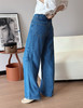 天丝牛仔裤拖地阔腿裤082006 商品缩略图2