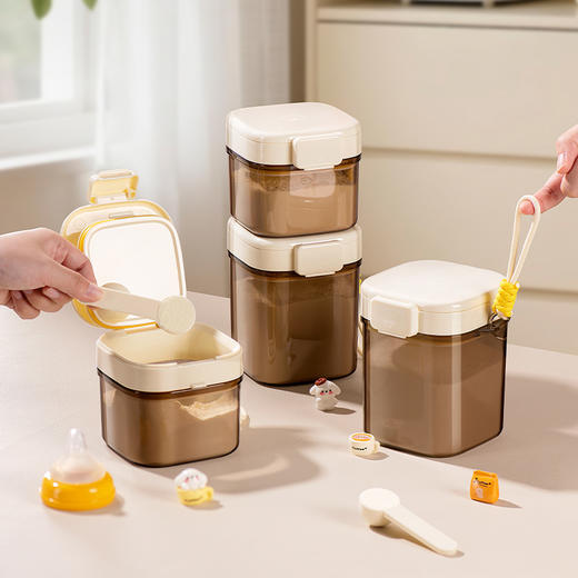 摩登主妇奶粉储存罐食品级便携外出婴儿米粉分装盒咖啡豆密封瓶罐 商品图0