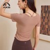 爱暇步2025春夏季新款一体杯瑜伽服女短袖带胸垫普拉提训练服上衣A34338RA 商品缩略图4