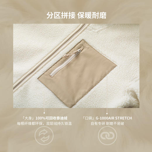 北极狐 女士摇粒绒外套 25秋冬休闲户外保暖中长款外套14600256 商品图1