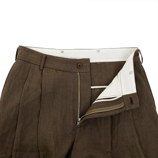 山也 郝 日晒亚麻阔腿中裤 商品图1