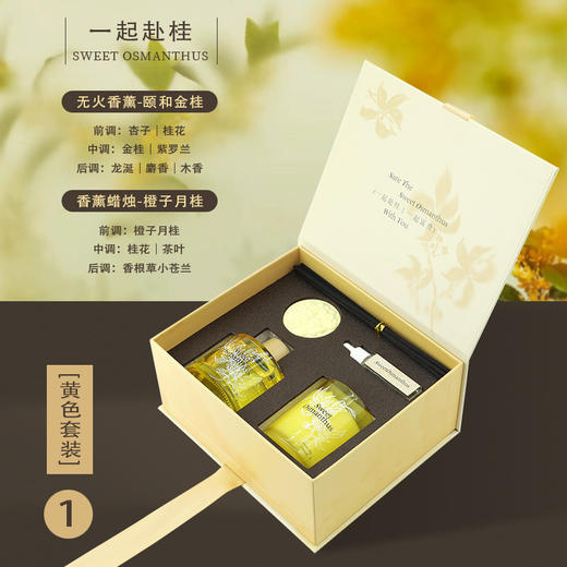 【文创香薰蜡烛礼盒】小众香氛礼品 桂花套装高香薰伴手礼中秋礼物  商品图5